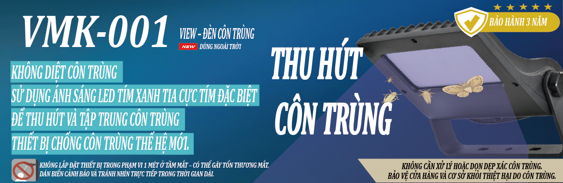 Đèn LED dẫn dụ côn trùng dùng ngoài trời