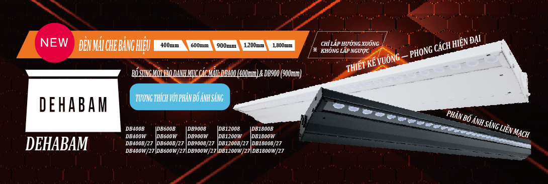 Đèn mái che cho biển hiệu